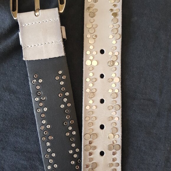EUC Vanzetti genuine leather studded belt - Picture 3 of 6